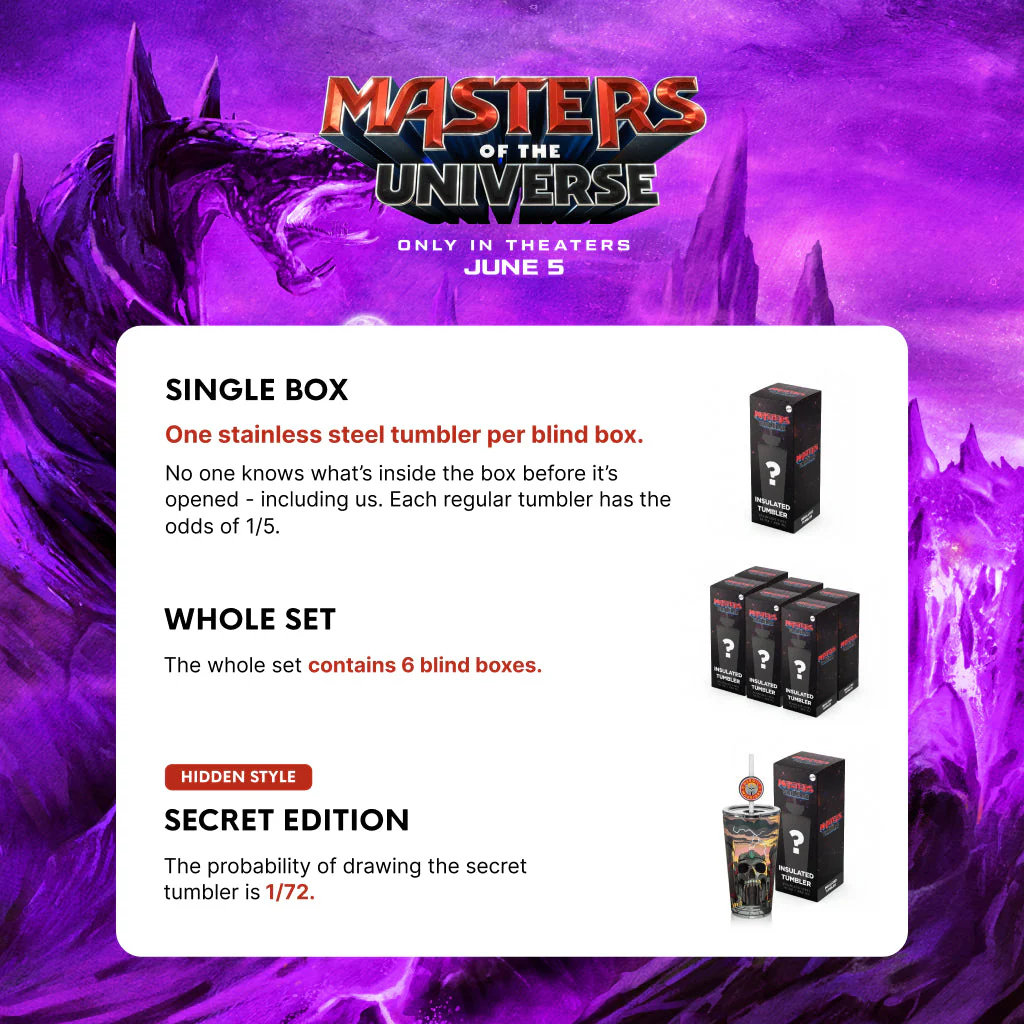 Masters of the Universe 2026 Movie Blind Box Water Bottle - Image 15