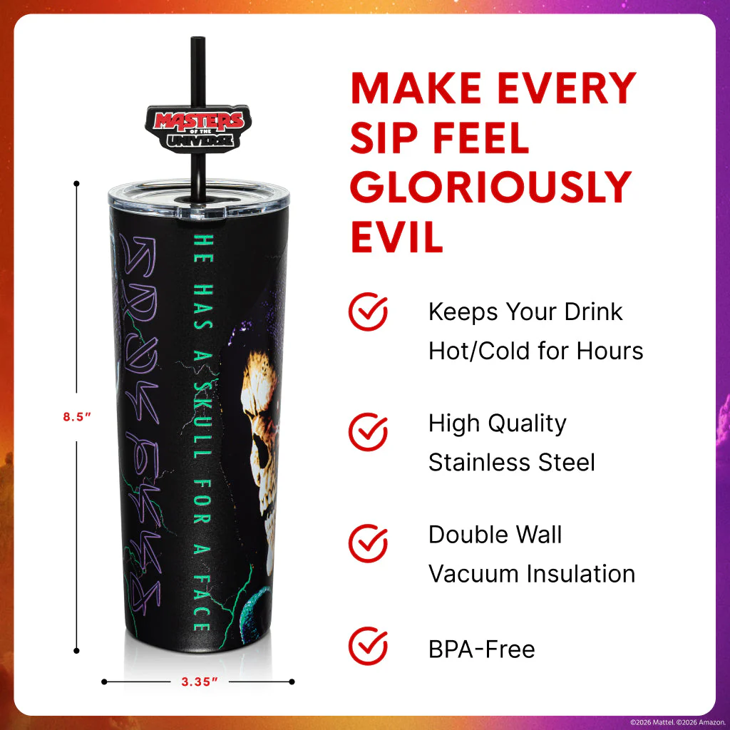 Masters of the Universe 2026 Movie Skeletor Tumbler - Image 3