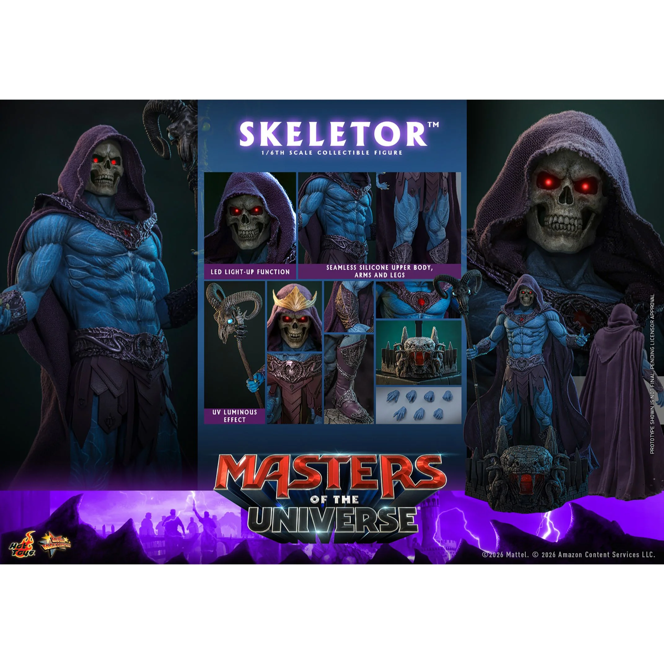 Masters of the Universe Skeletor Sixth Scale Figure - Image 12