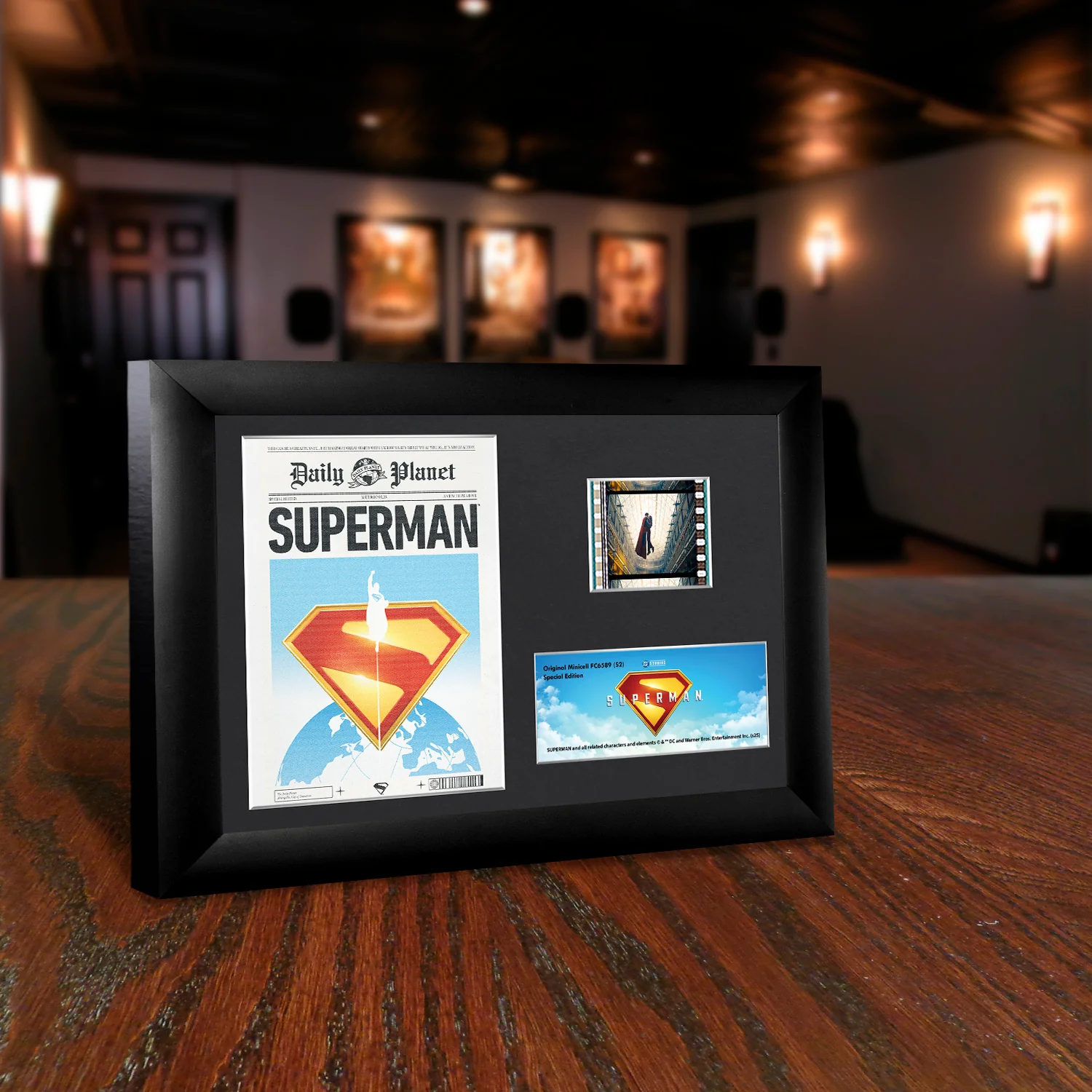 SUPERMAN (2025 Movie) Daily Planet Minicell FilmCells™ Framed Desktop Presentation - Image 2