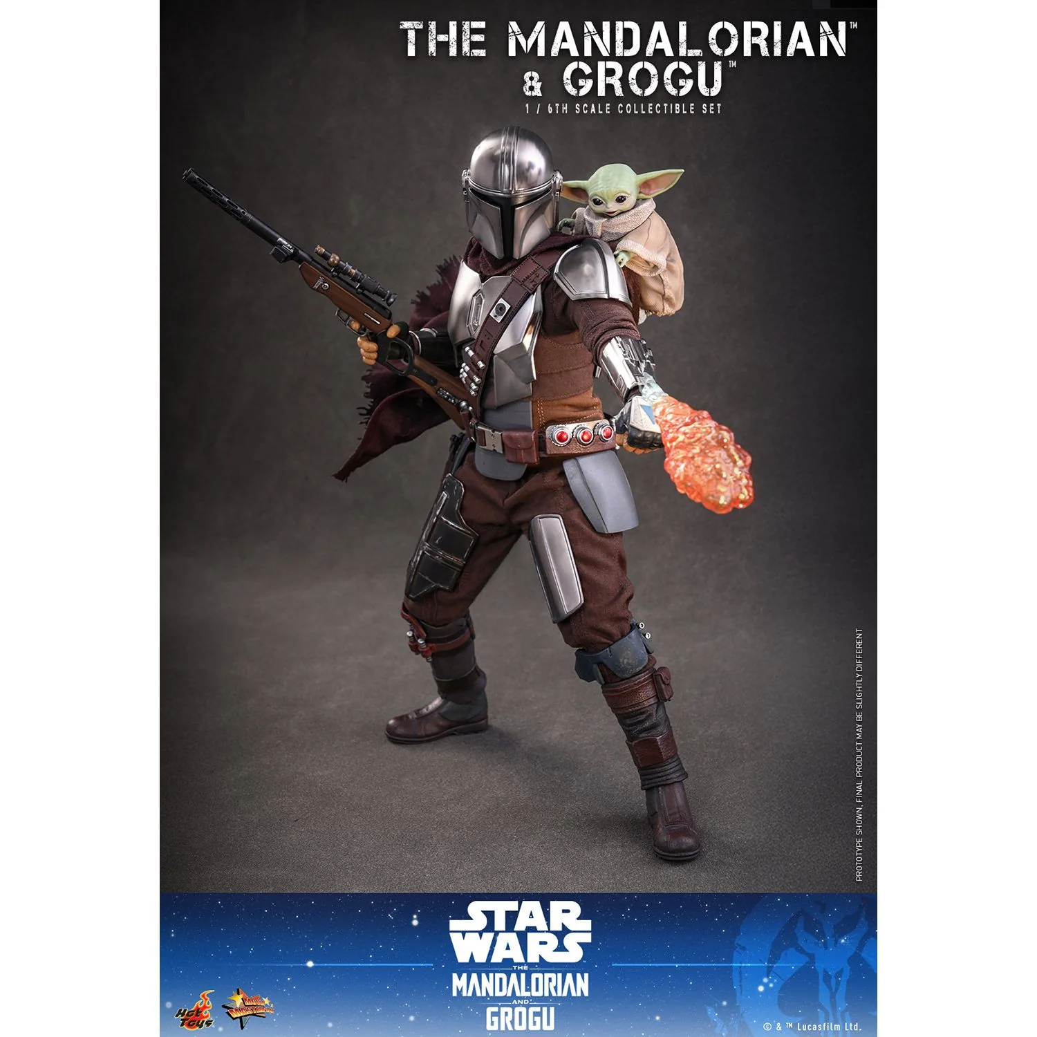 The Mandalorian & Grogu 1/6 Scale Beskar Armor Figure Set - Image 16