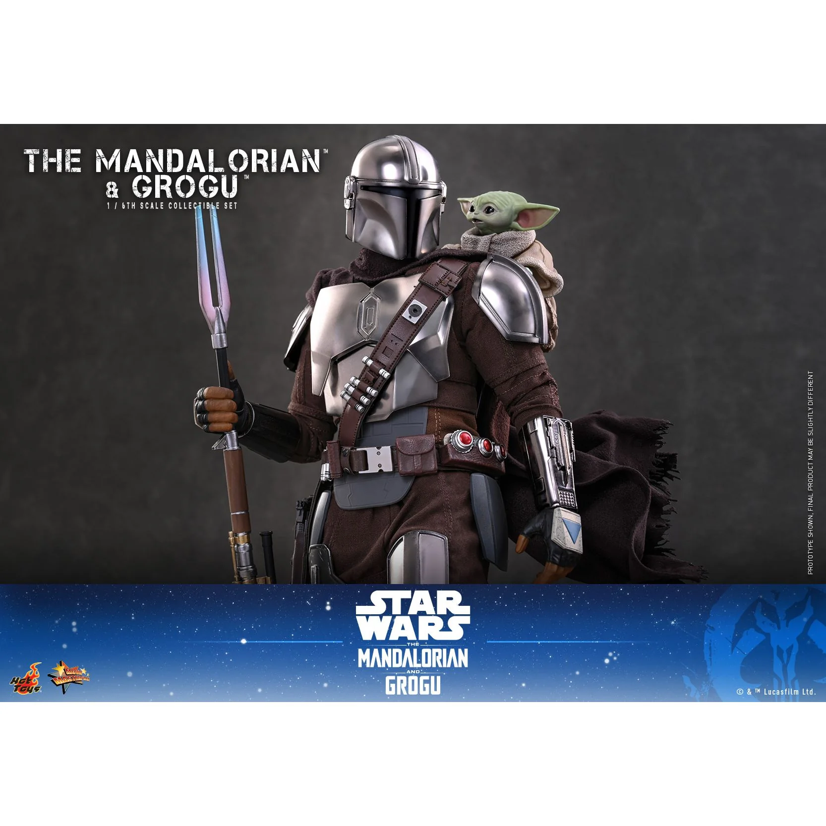 The Mandalorian & Grogu 1/6 Scale Beskar Armor Figure Set - Image 3