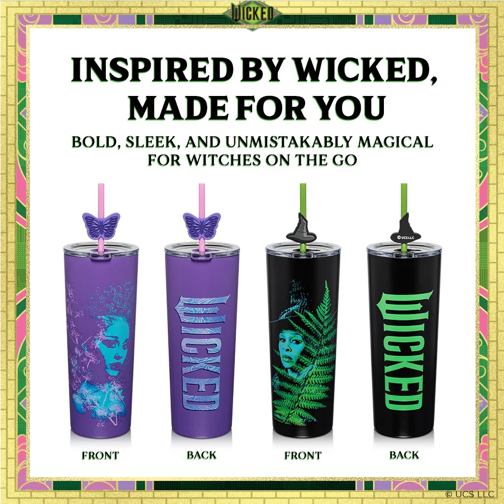 Wicked For Good Glinda & Elphaba Tumblers Set of 2 - Image 3